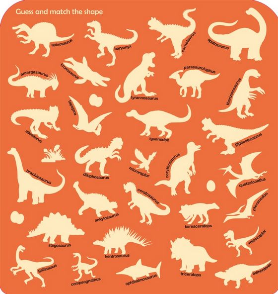 First Magnet Book：Dinosaurs34個認知磁鐵+3摺頁超大場景